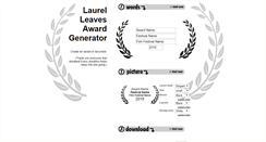 Desktop Screenshot of laurelleavesawardmaker.com